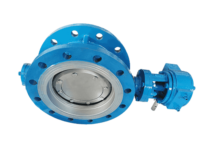 WCB Flanged Double Eccentric Butterfly Valve